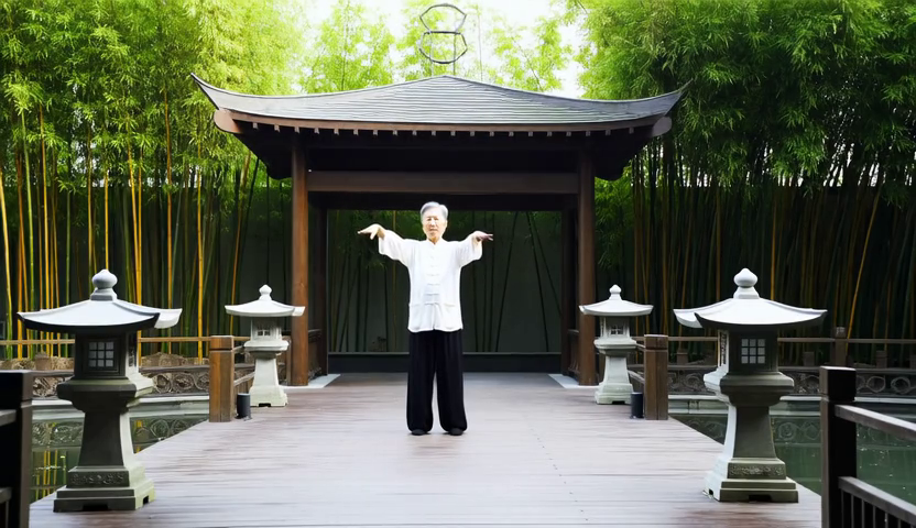 Reference image of the Tai Chi performer